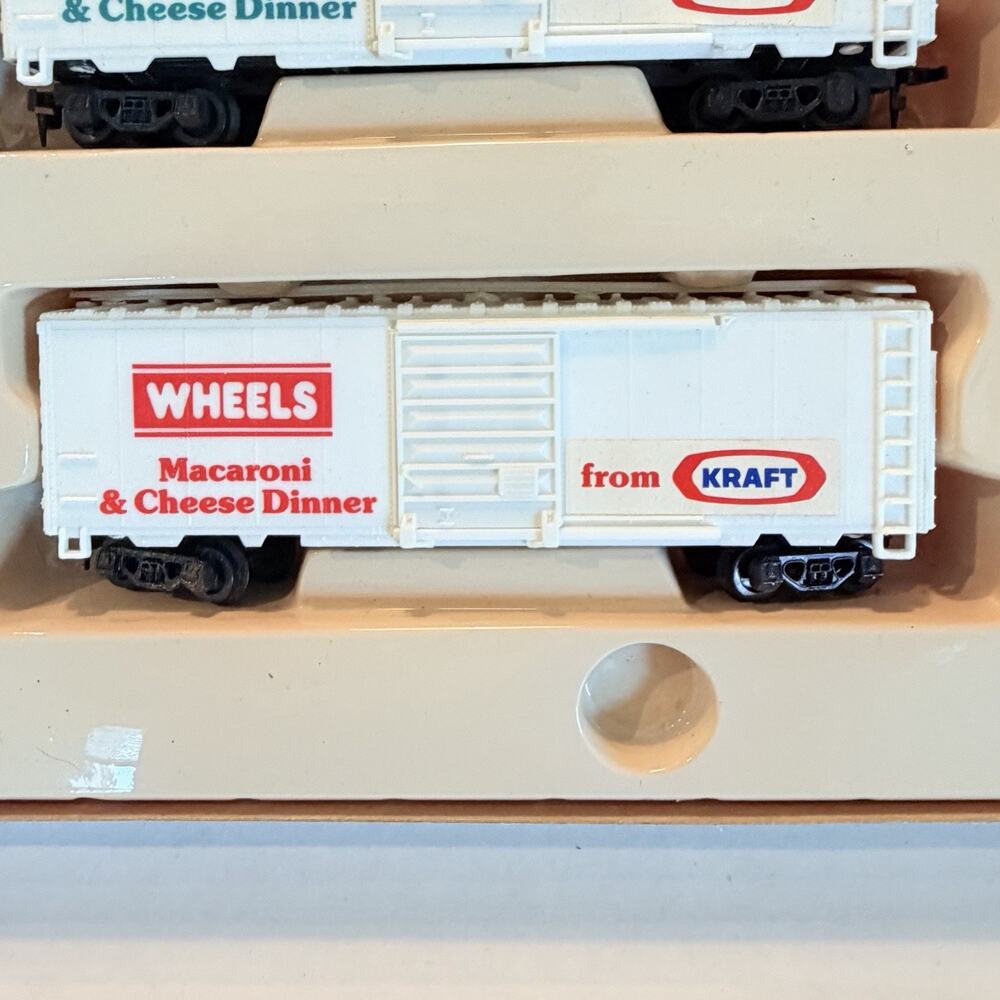 RARE Vintage Kraft Macaroni & Cheese Dinner Train Set Profit Depot HO Scale - Picture 3 of 5